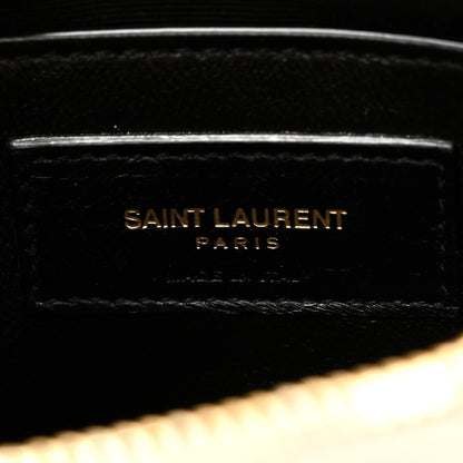 Saint Laurent Calfskin Y Quilted Monogram Small Loulou Chain Satchel Dark Beige 6 of 11