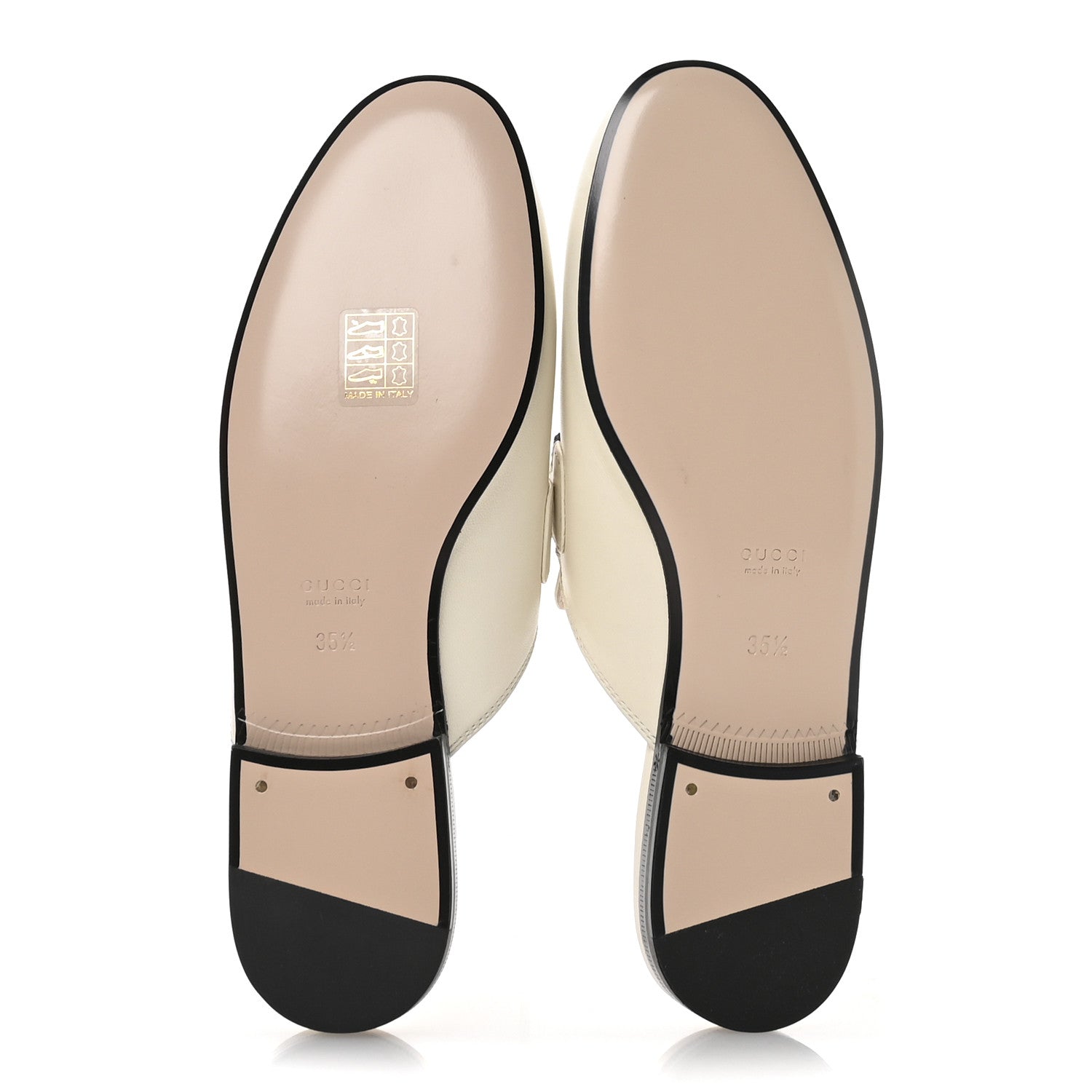 Gucci Malaga Kid Web Womens Princetown Slippers 35.5 Mystic White 6 of 10