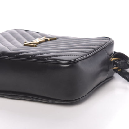 Saint Laurent Calfskin Matelasse Monogram Lou Camera Bag Black 9 of 10