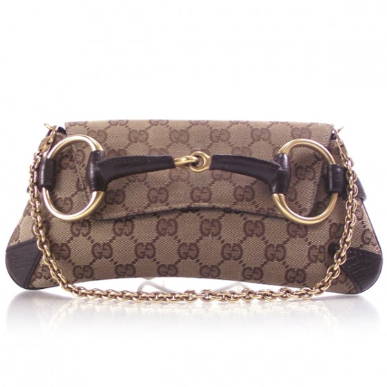 Monogram Horsebit Small Handbag Brown