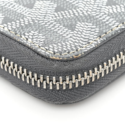Goyard Goyardine Matignon Zip Around GM Wallet Grey 18 of 20