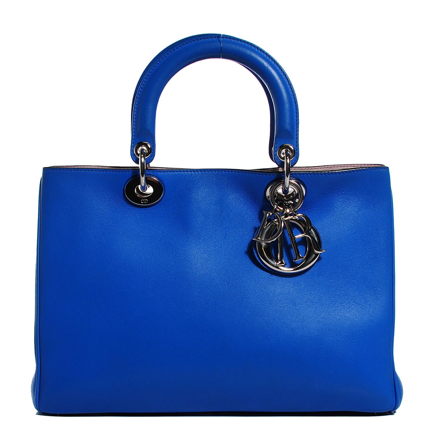 Calfskin Medium Diorissimo Bag Blue Persan