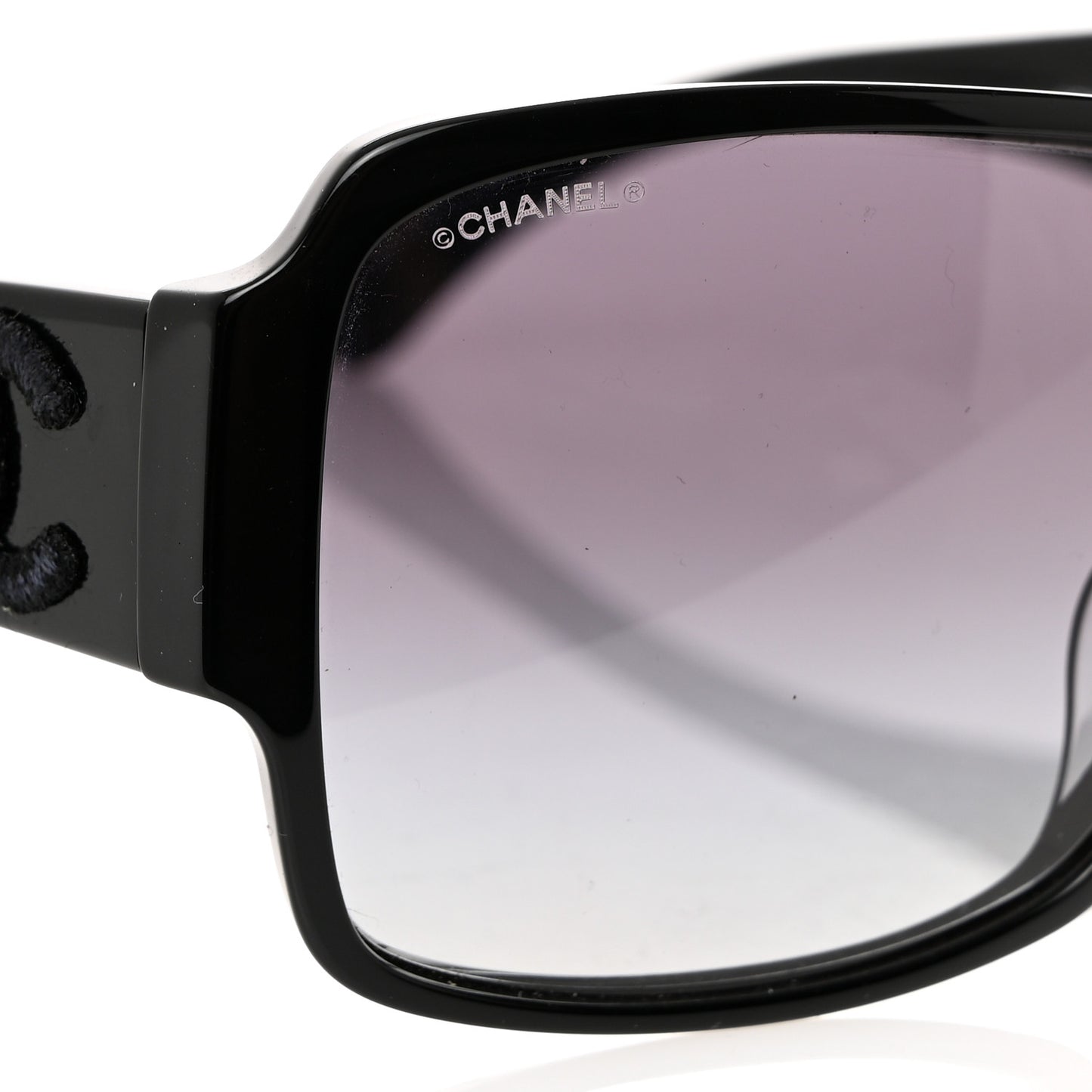 Acetate Shield Sunglasses 5449-A Black