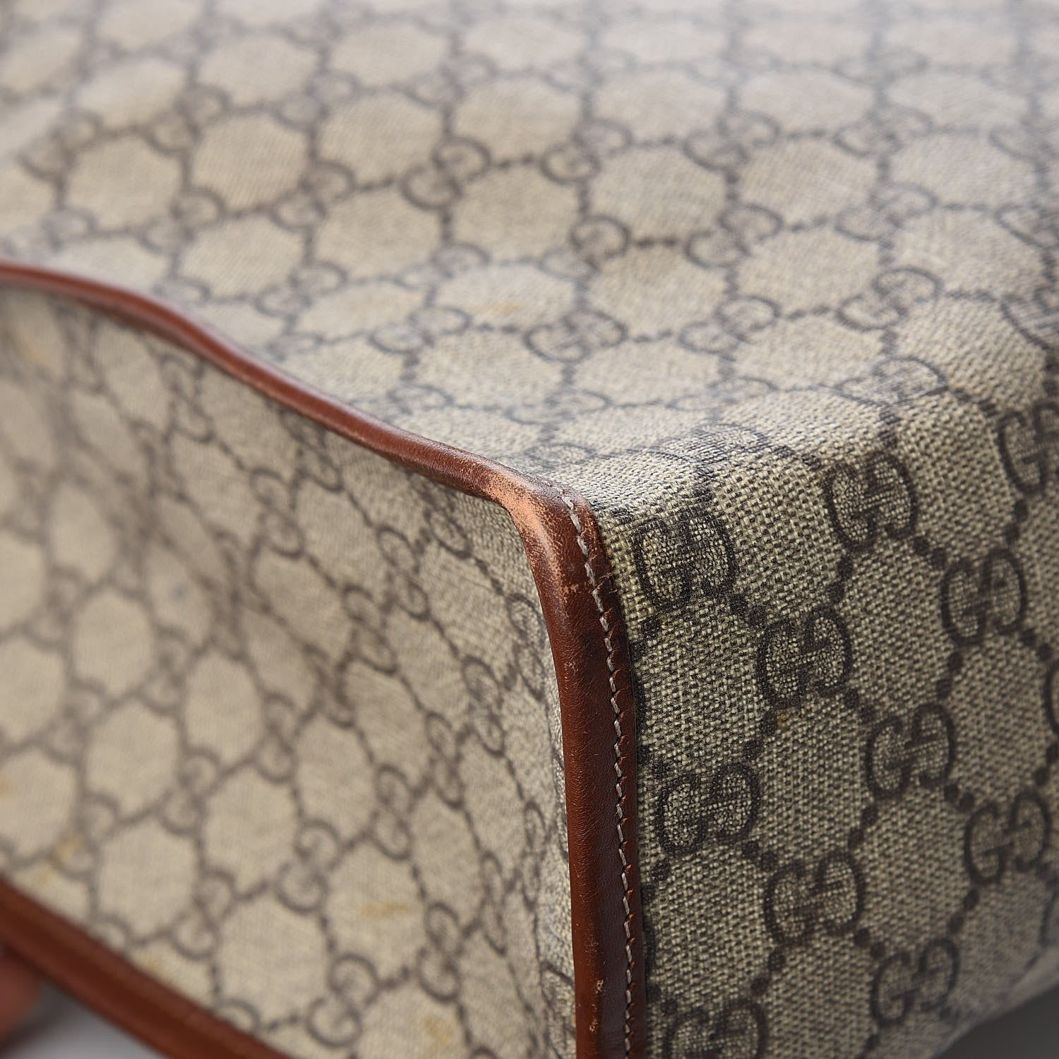 Gucci GG Plus Monogram Large Signature Web Loop Tote Brown 10 of 12