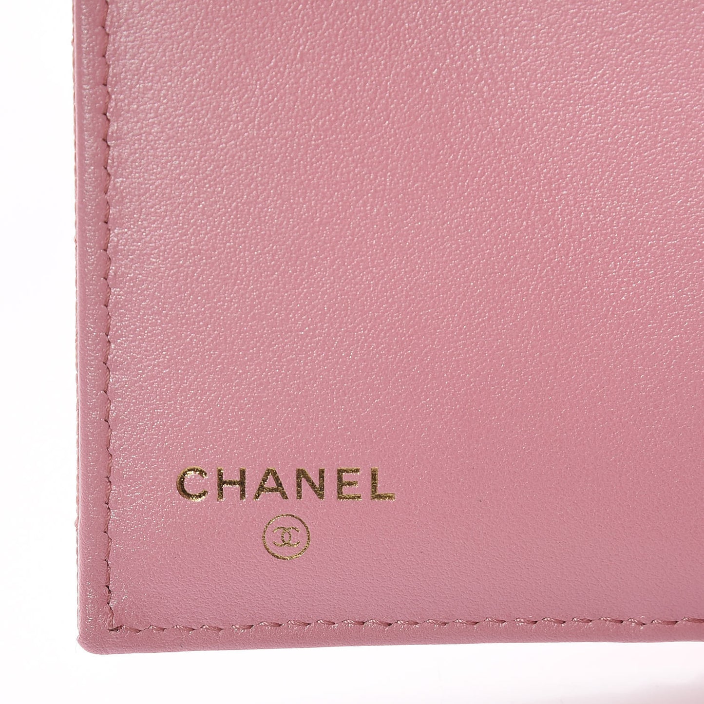 Iridescent Caviar Quilted Small Flap Wallet Rose Pink