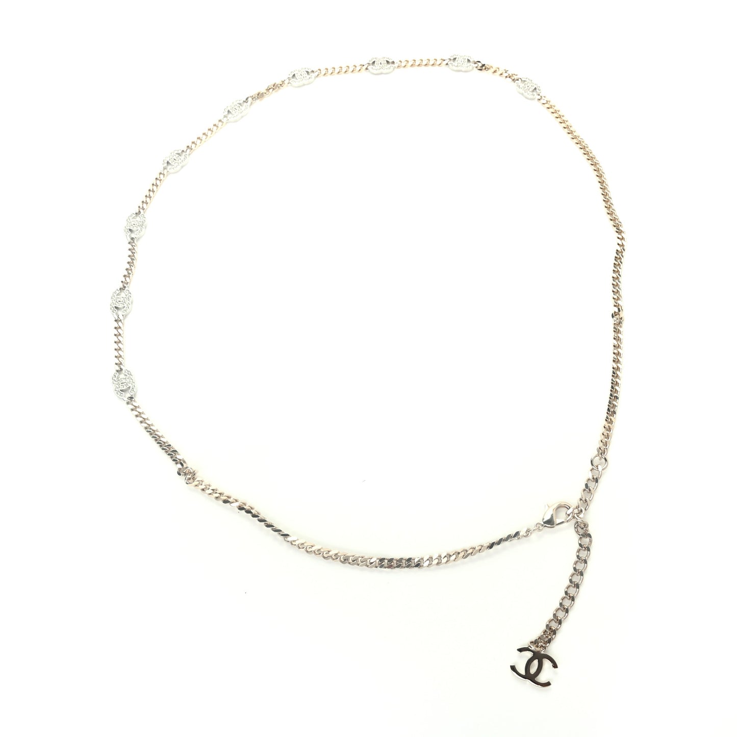 Crystal CC Chain Belt 90 Gold