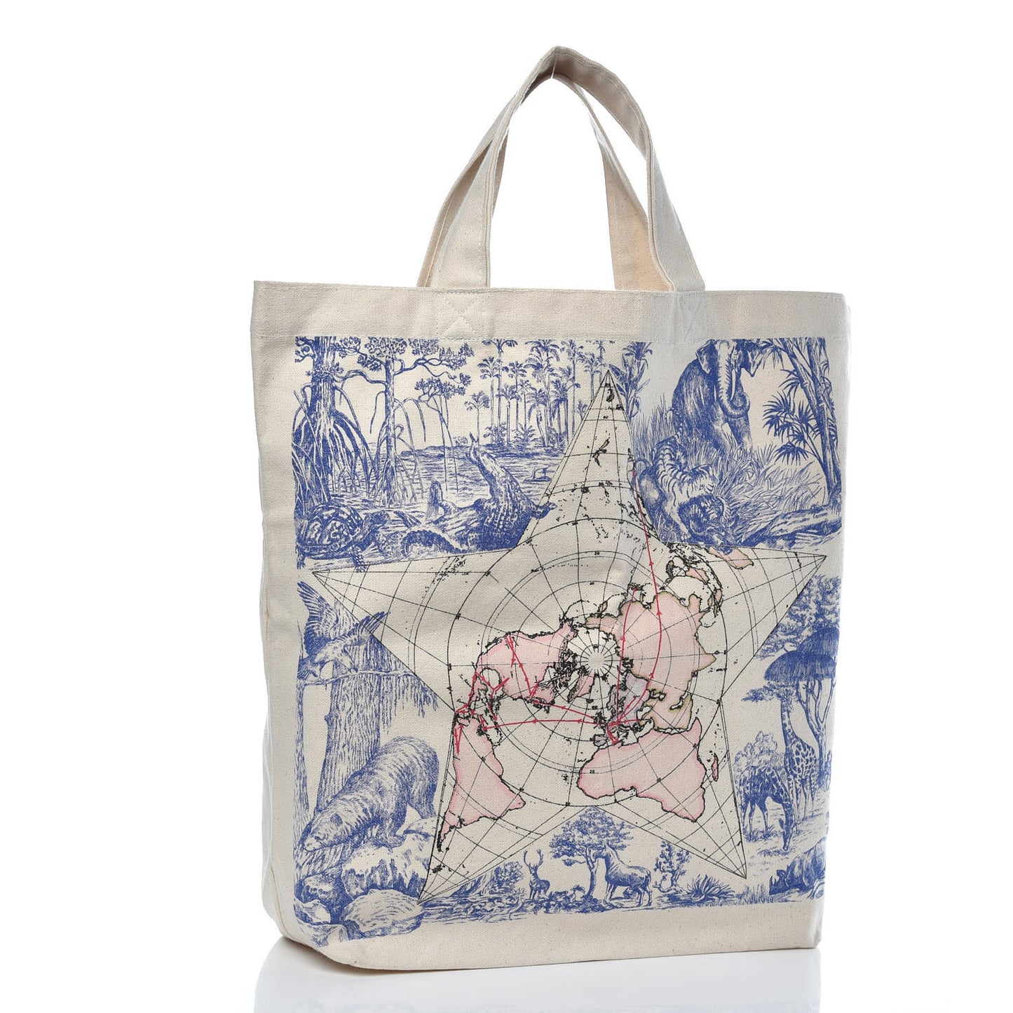 Canvas From Paris To The World Print Tote