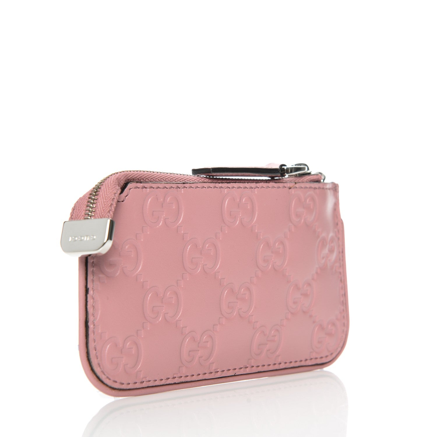 Gucci Guccissima Signature Key Case Carmine Rose 3 of 8