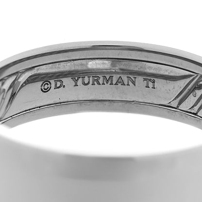 David Yurman Titanium 6mm Classic Band Ring 60 9 7 of 8