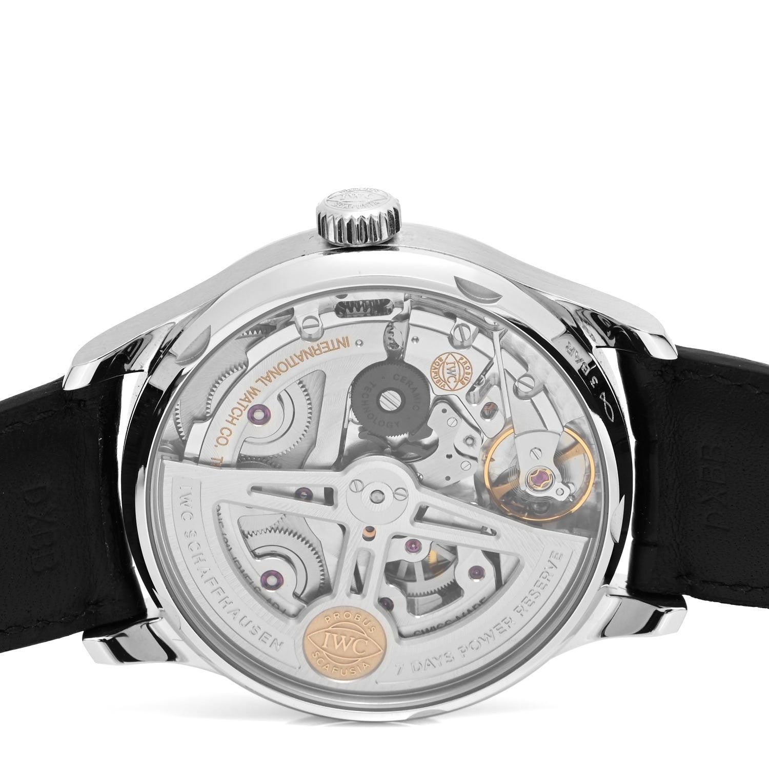 IWC Stainless Steel Alligator 42mm Portugieser 7 Days Chronograph Automatic Watch IW500705 4 of 5