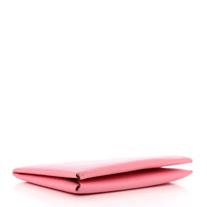 Hermes Chevre Chandra Verso Calvi Card Case Rose Confetti Brique 4 of 10