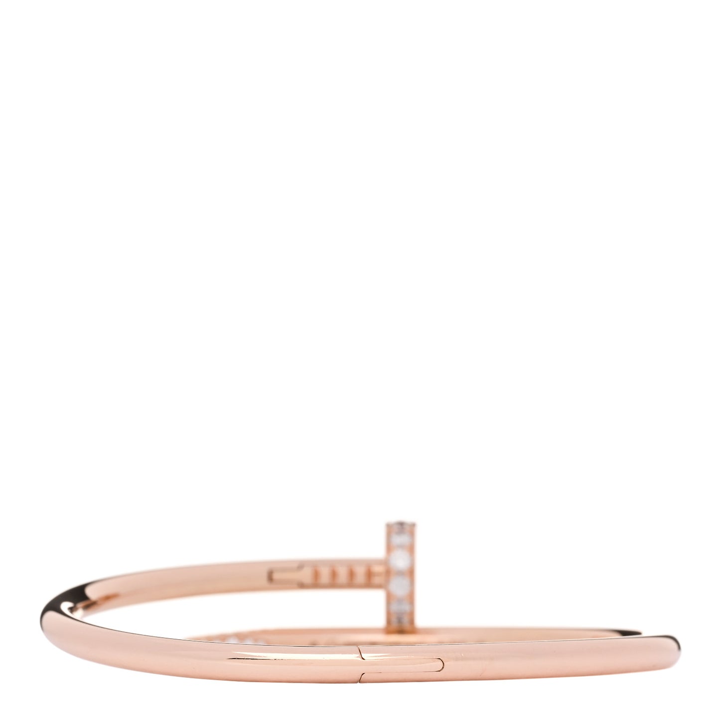 18K Pink Gold Diamond Juste Un Clou Bracelet 16