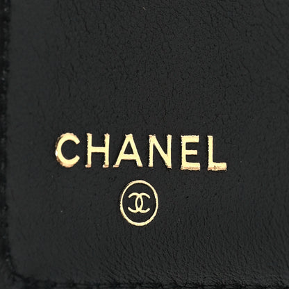 Chanel Lambskin Quilted CC Compact Bifold Wallet Black 6 of 8