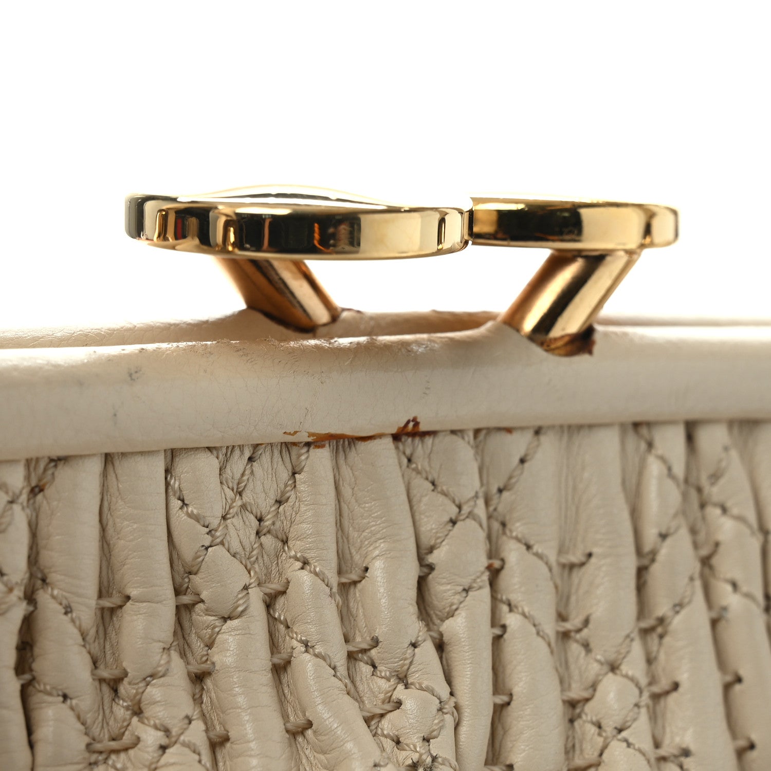 Marc Jacobs Calfskin Quilted Stam Beige 10 of 10