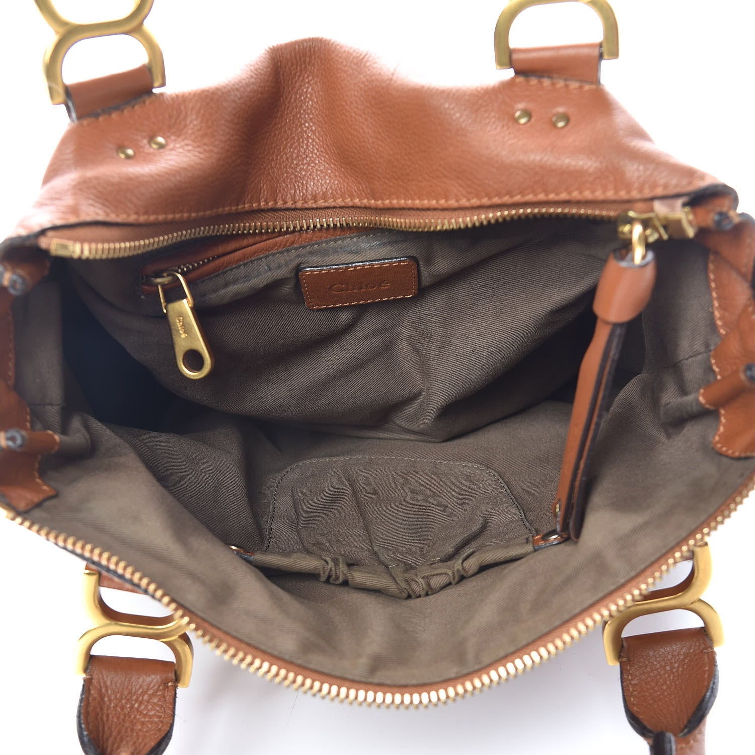 Chloe Calfskin Medium Marcie Satchel Tan 5 of 19