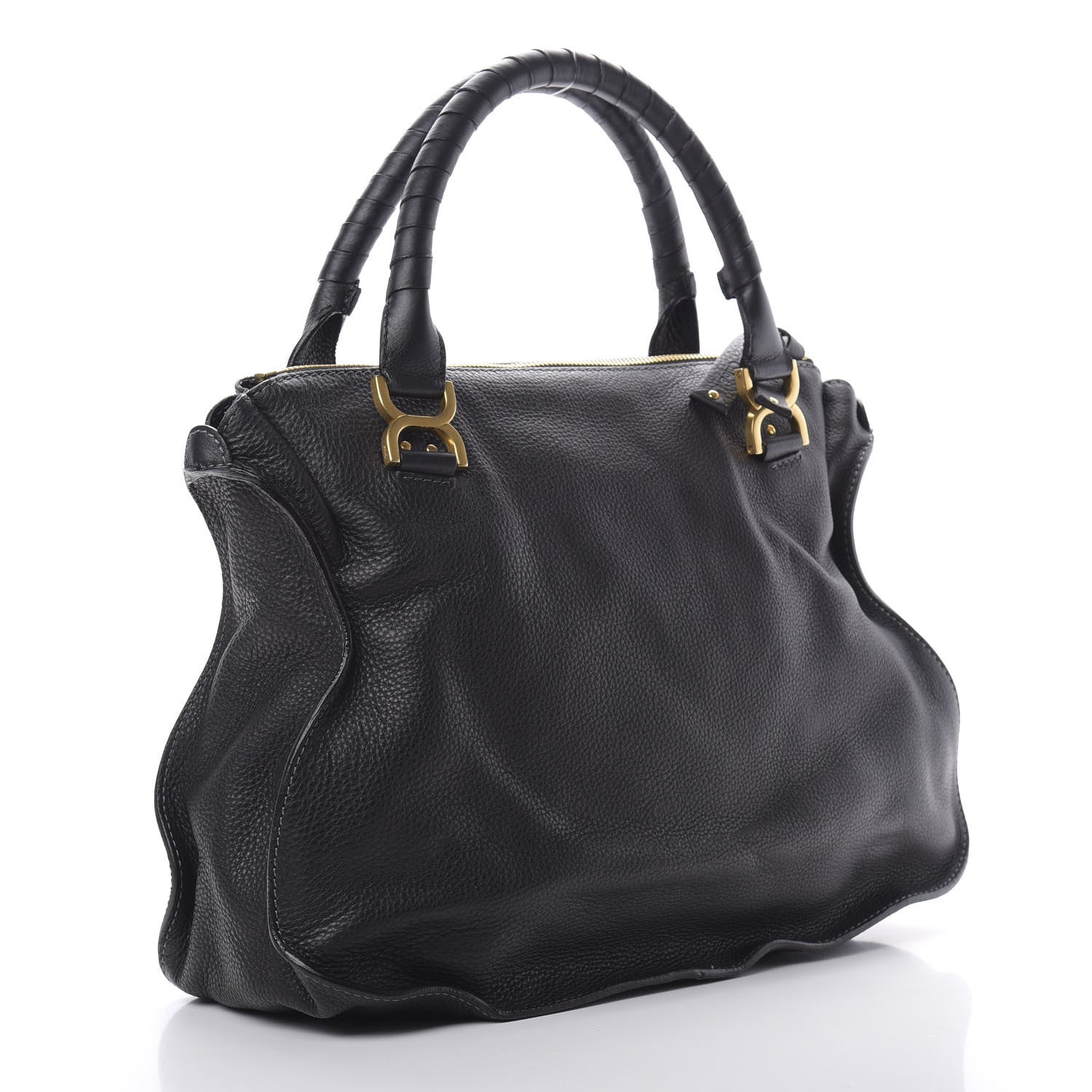 Chloe Calfskin Large Marcie Satchel Black 3 of 12