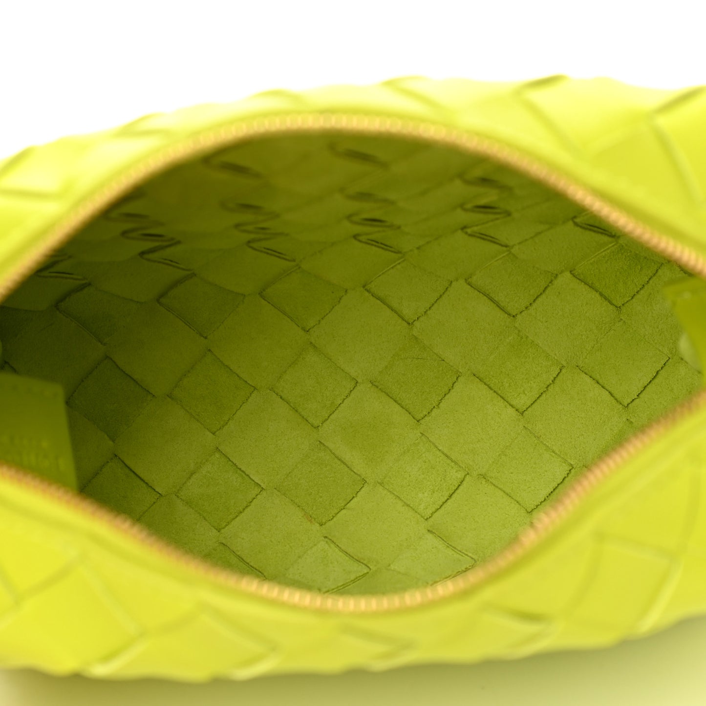 Nappa Intrecciato Mini Loop Camera Bag Acid Kiwi