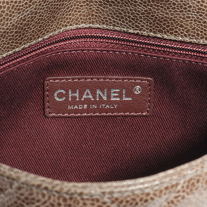 Chanel Caviar CC Crave Jumbo Flap Brown 5 of 7