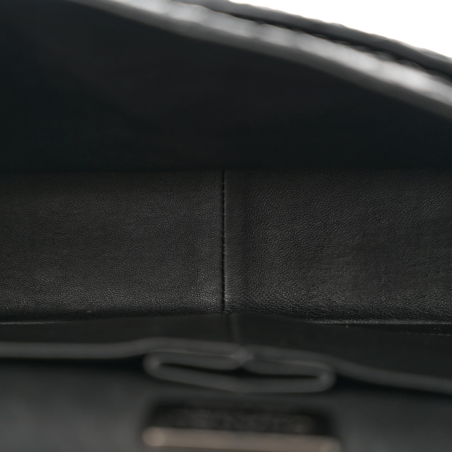 Snakeskin Jumbo Double Flap So Black