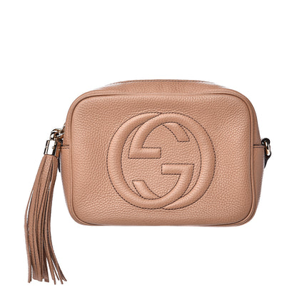 Gucci Pebbled Calfskin Small Soho Disco Bag Camelia 1 of 15