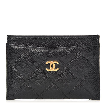 Chanel Caviar Quilted Card Holder Black 1 of 10