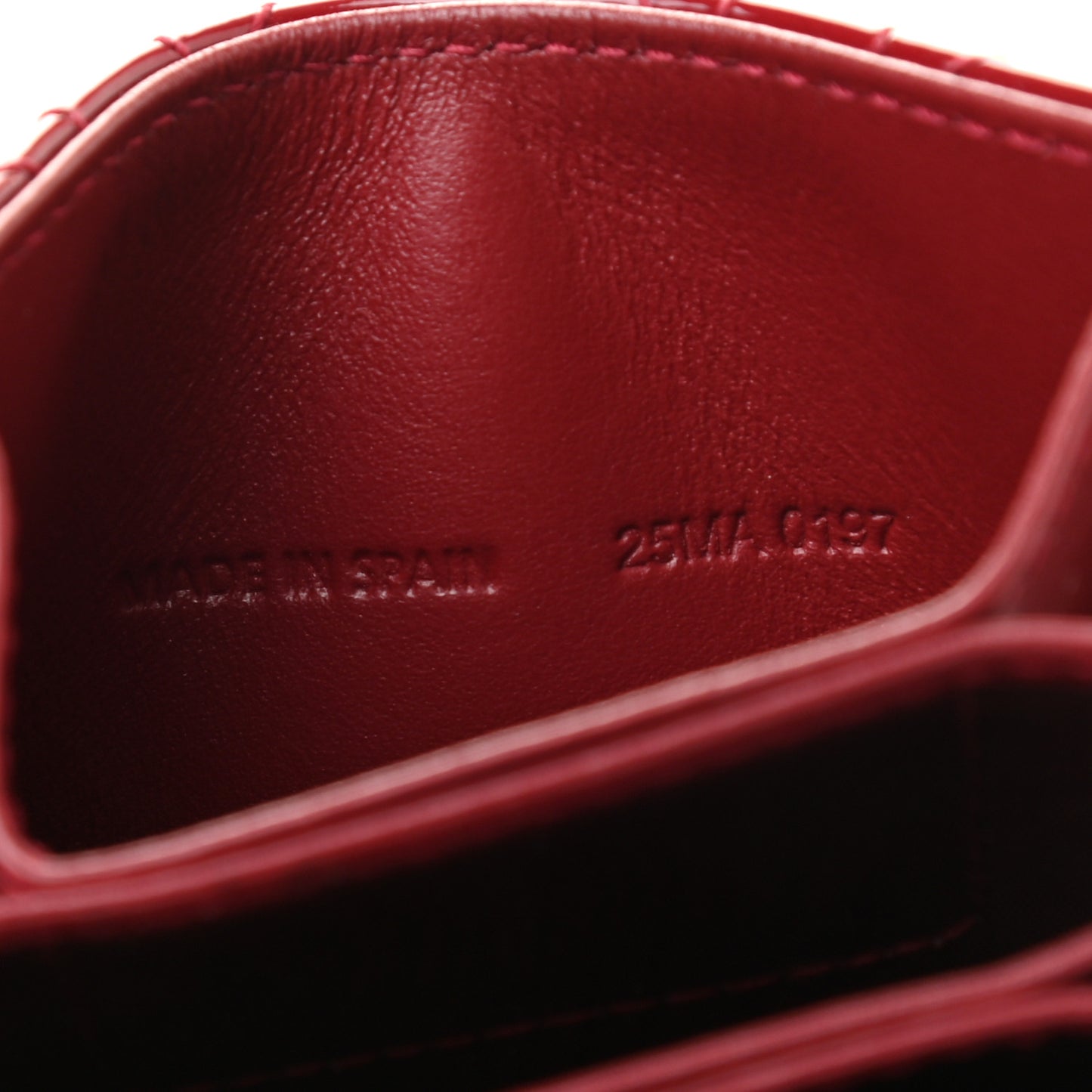 Patent Cannage Lady Dior 5-Gusset Card Holder Scarlet