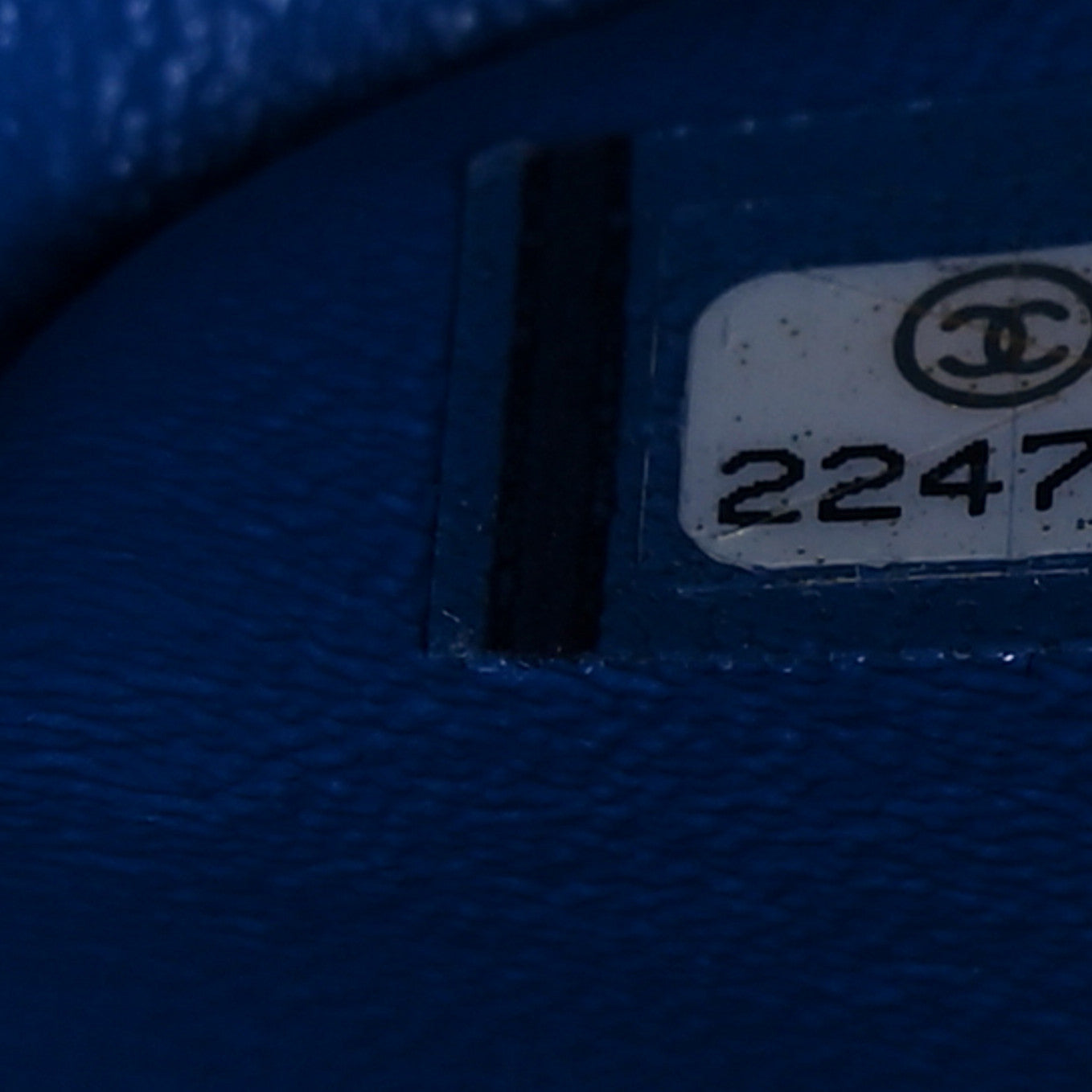 Lambskin Quilted Jumbo Double Flap Blue