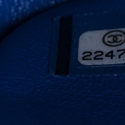 Chanel Lambskin Quilted Jumbo Double Flap Blue 7 of 10