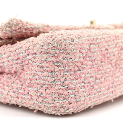 Chanel Tweed Medium Double Flap Pink 18 of 23