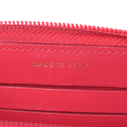Chanel Lambskin Quilted Small Boy Zip Around Wallet Fuchsia 7 of 8