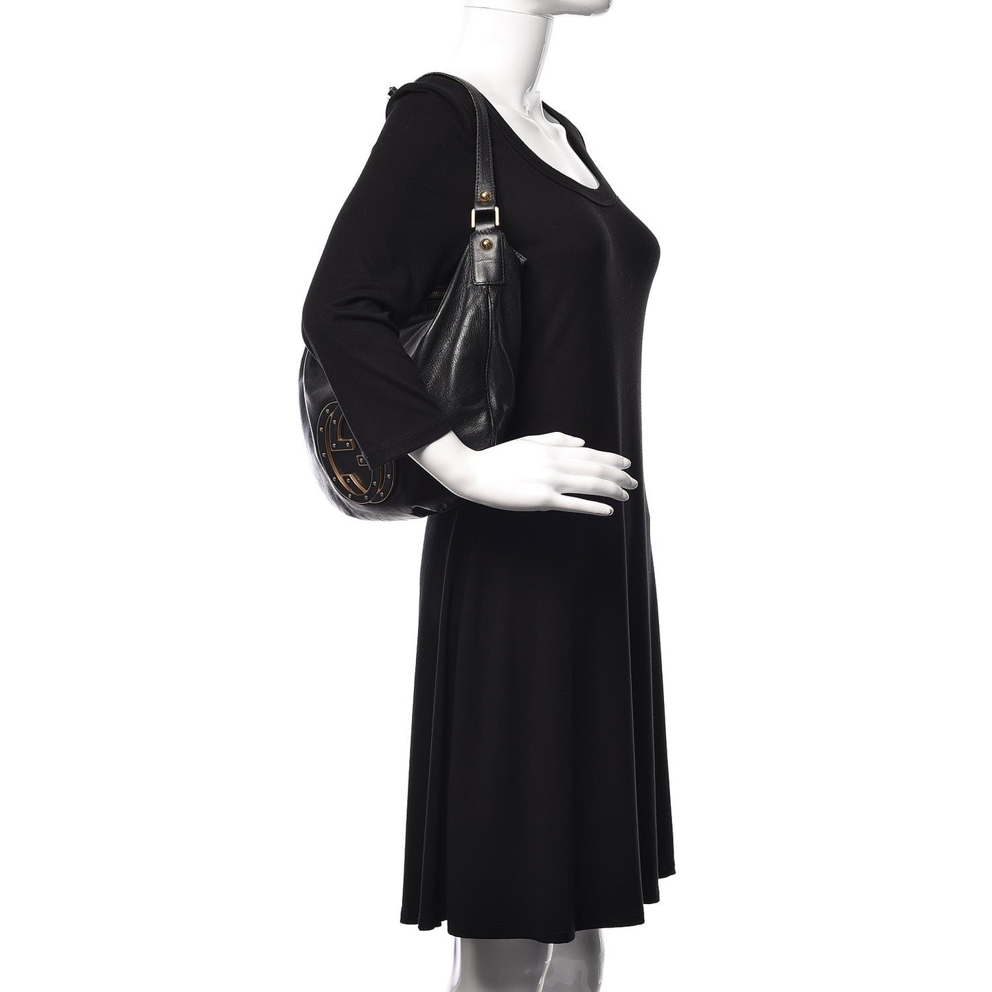 Calfskin Small Blondie Hobo Black