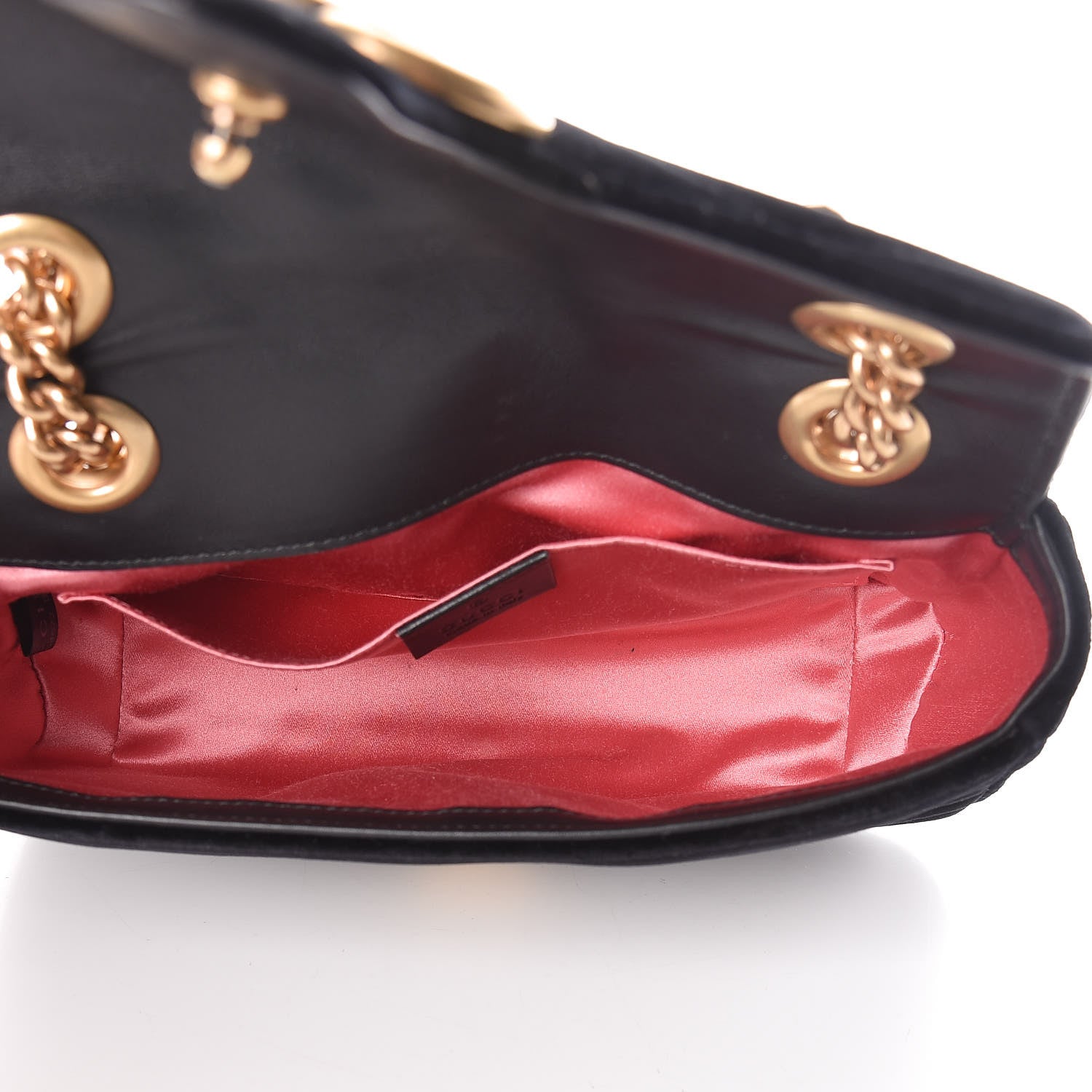 Gucci Velvet Matelasse Mini GG Marmont Shoulder Bag Black 5 of 17