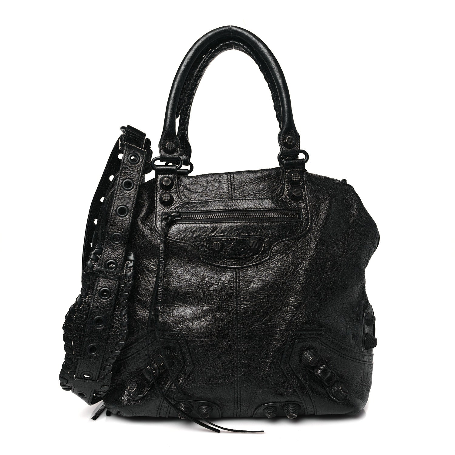 Balenciaga Agneau Arena Medium Le Cagole Tote Bag Black 1 of 12