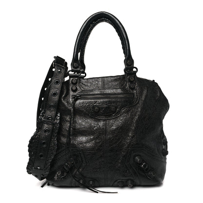 Balenciaga Agneau Arena Medium Le Cagole Tote Bag Black 1 of 12