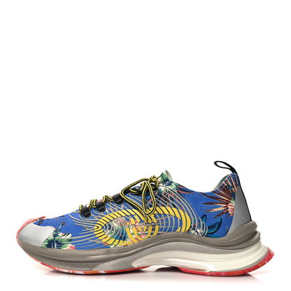 Gucci Technical Knit Fabric Waves Womens Gucci Run Sneakers 10 Multicolor 1 of 6