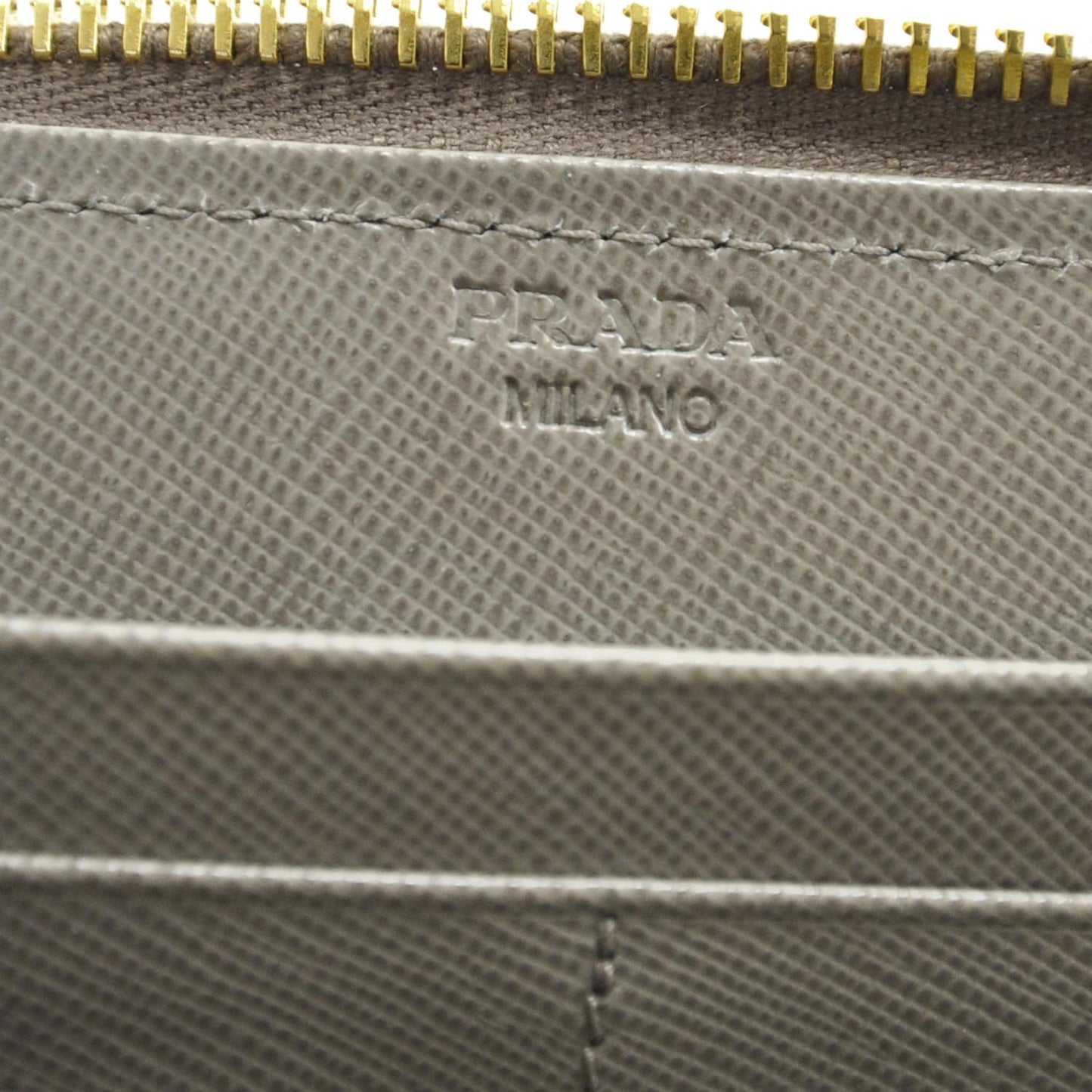 Saffiano Zip Around Wallet Argilla