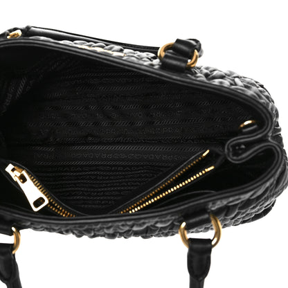 Prada Nappa Gaufre Tote Black 4 of 7