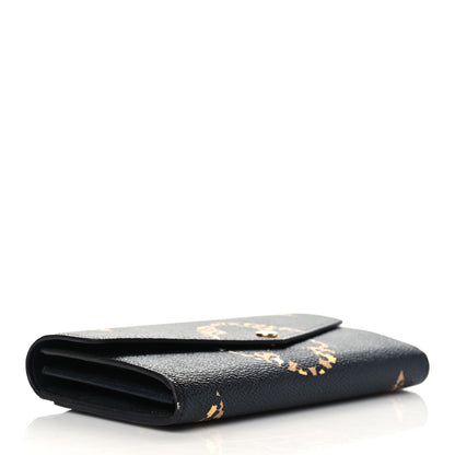 Louis Vuitton Monogram Giant Jungle Sarah Wallet Black 4 of 11