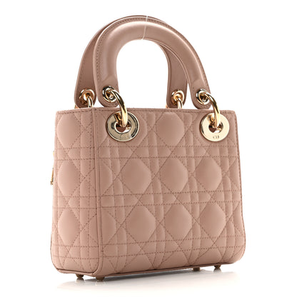 Christian Dior Lambskin Cannage Mini Lady Dior Blush 3 of 9
