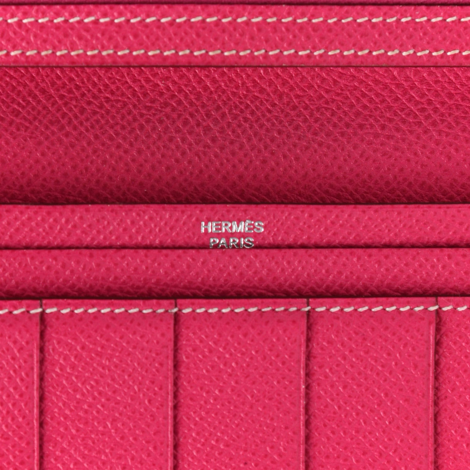 Hermes Epsom Bearn Gusset Wallet Rose Tyrien 6 of 12