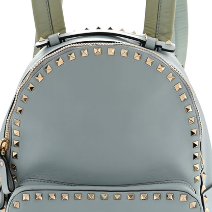 Valentino Garavani Vitello Medium Rockstud Backpack Sky Sorbet 8 of 10