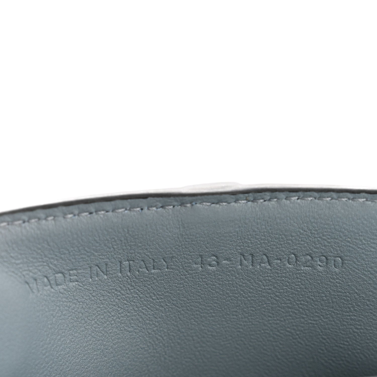 Christian Dior Goatskin Nano Saddle Chain Pouch Blue 7 of 10