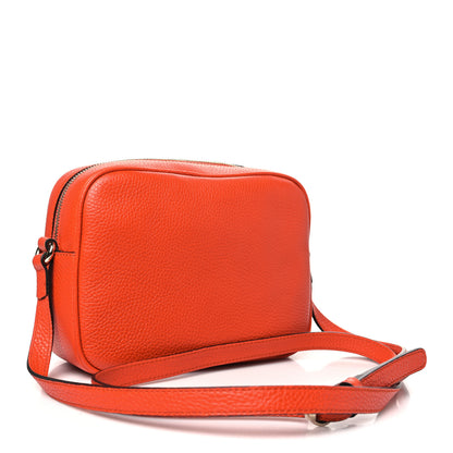 Gucci Pebbled Calfskin Small Soho Disco Bag Sun Orange 3 of 10