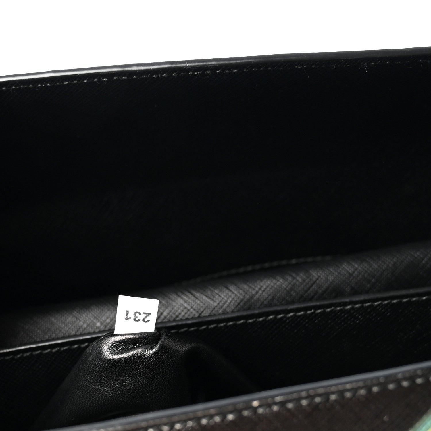 Prada Saffiano Girl Print Satchel Black Ginestra Fuoco 6 of 10