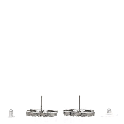 Chanel Ruthenium Crystal Pearl Caviar Earrings 3 of 5