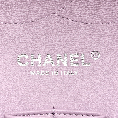 Chanel Lambskin Quilted Jumbo Double Flap Light Purple 6 of 11