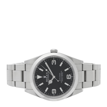 Rolex Stainless Steel 39mm Oyster Perpetual Explorer Watch Black 214270 2 of 4