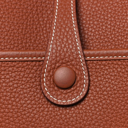 Hermes Taurillon Clemence Evelyne III PM Gold 10 of 11