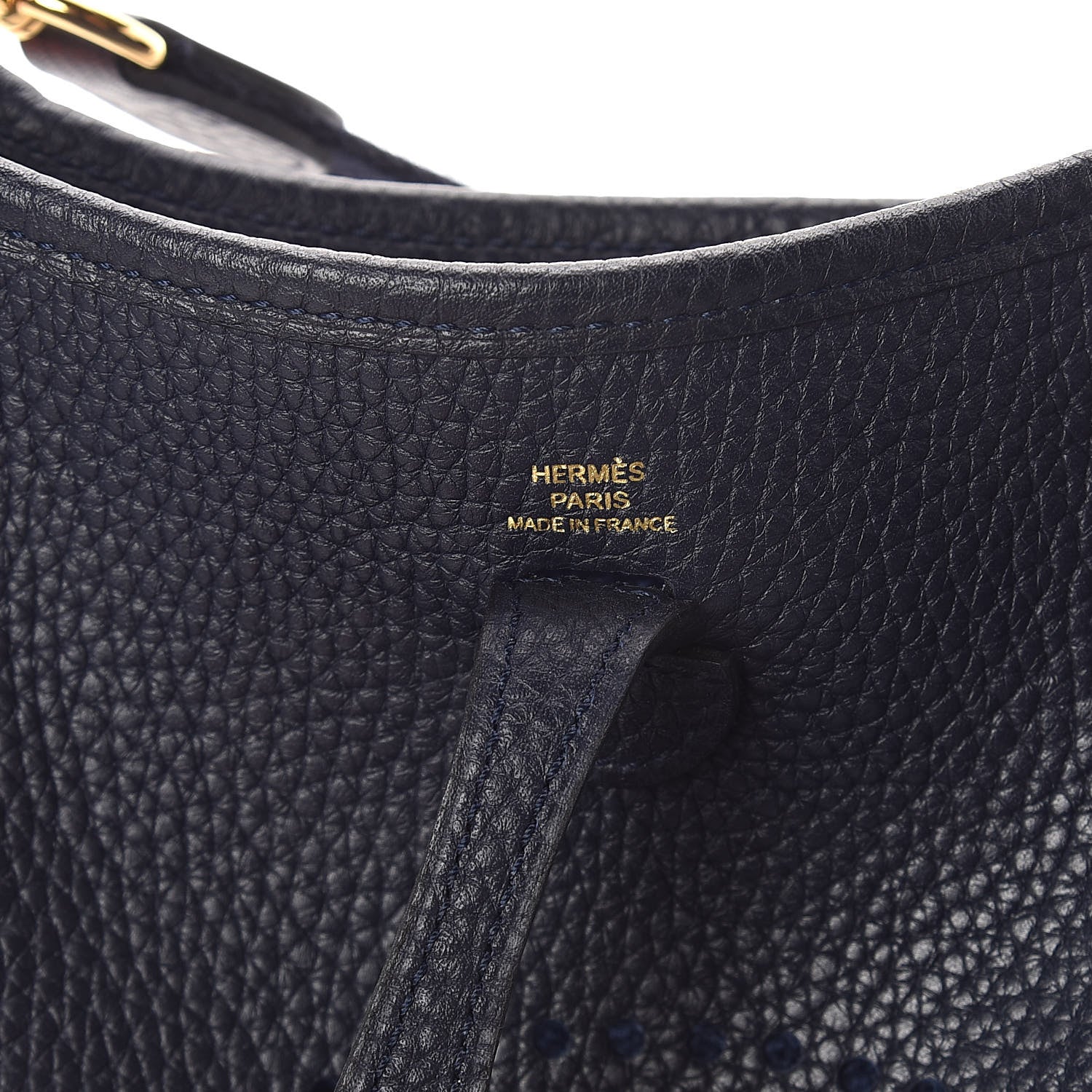 Hermes Taurillon Clemence Evelyne TPM Bleu Nuit 6 of 9
