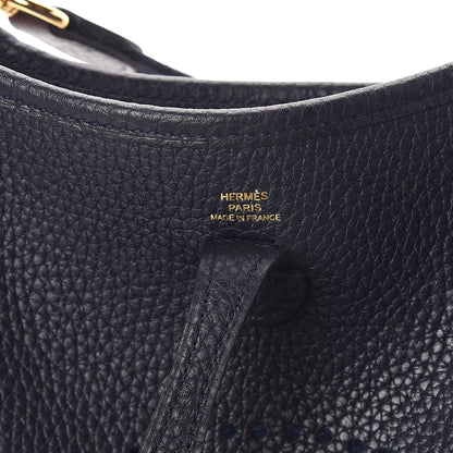 Hermes Taurillon Clemence Evelyne TPM Bleu Nuit 6 of 9